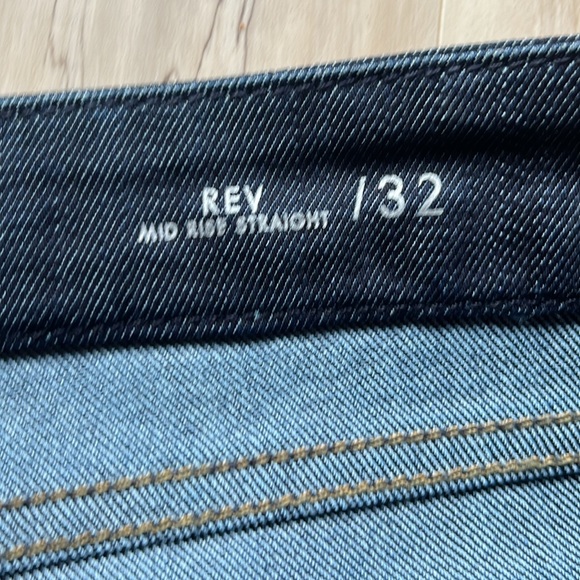 Fidelity Rev Mid Rise Straight leg dark Jeans 32x34 - Picture 3 of 4